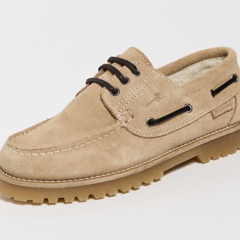 Tan Suede Womens Boat Shoes